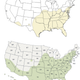 The CDC’s previous and updated estimate of the range of the Asian tiger mosquito (Aedes albopictus).